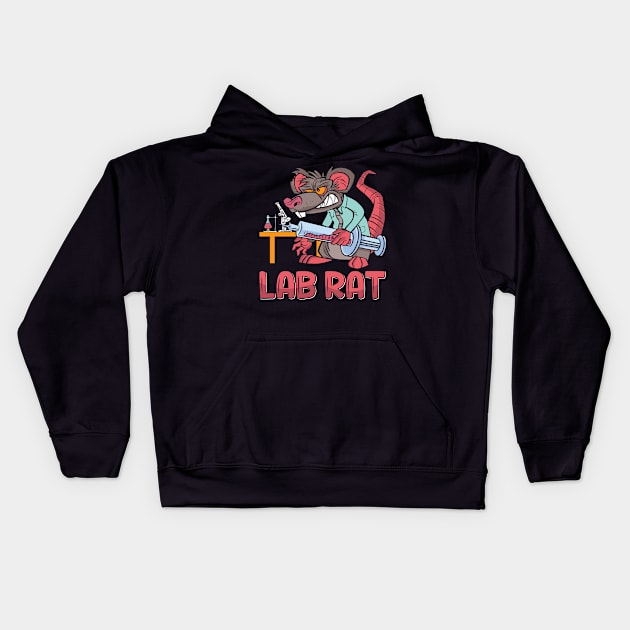 Lab Tech Lab Rat Laboratory Chemist Technician Kids Hoodie by T-Shirt.CONCEPTS